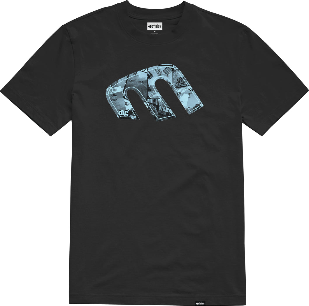 COMING SOON - DIG X etnies 'E' T-Shirt  - Black - COMING SOON